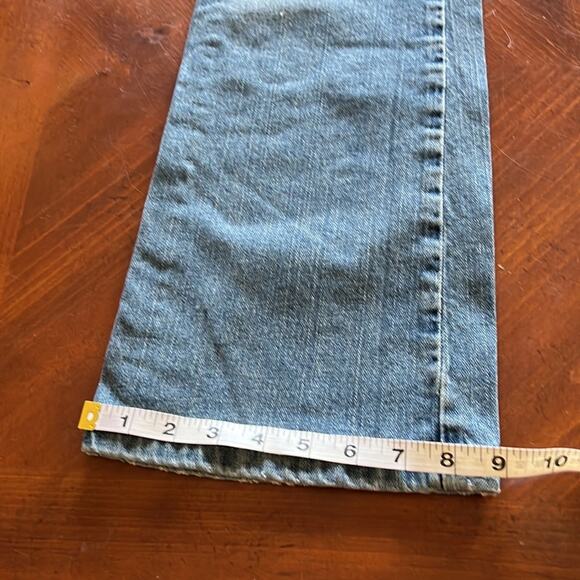 Tommy Jeans Size 7 Long Blue Stretch Denim Bootcut Jeans Westerncore - Picture 11 of 11